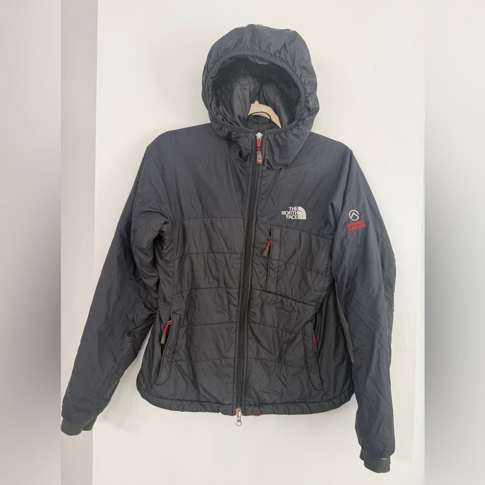 The North Face Women’s Small Summit Series Black Hooded Puffer Outdoor Coat